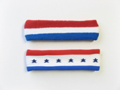 Red white blue basketball Headband pro